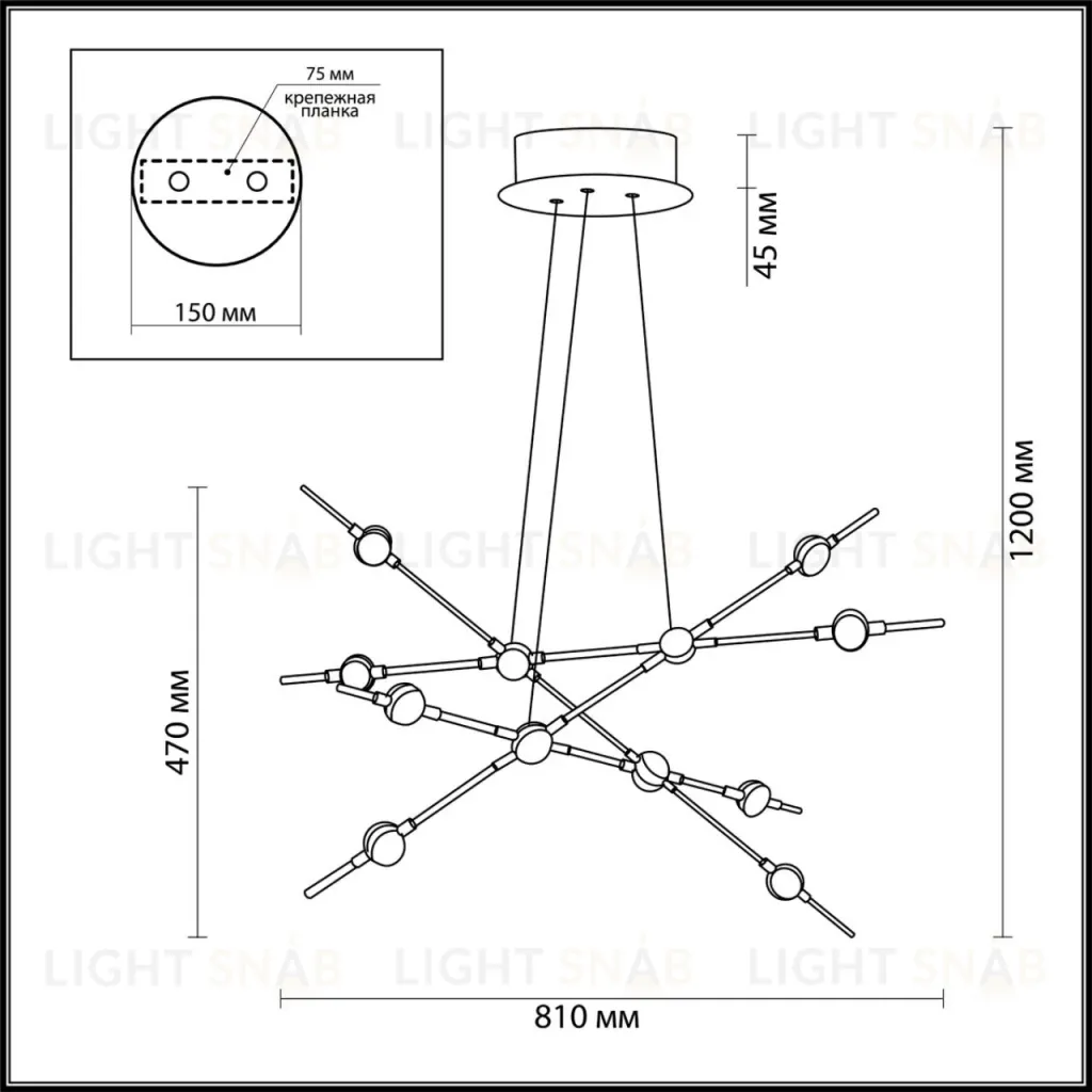 Подвесной светодиодный светильник Odeon Light Costella 3906/48L 3906/48L
