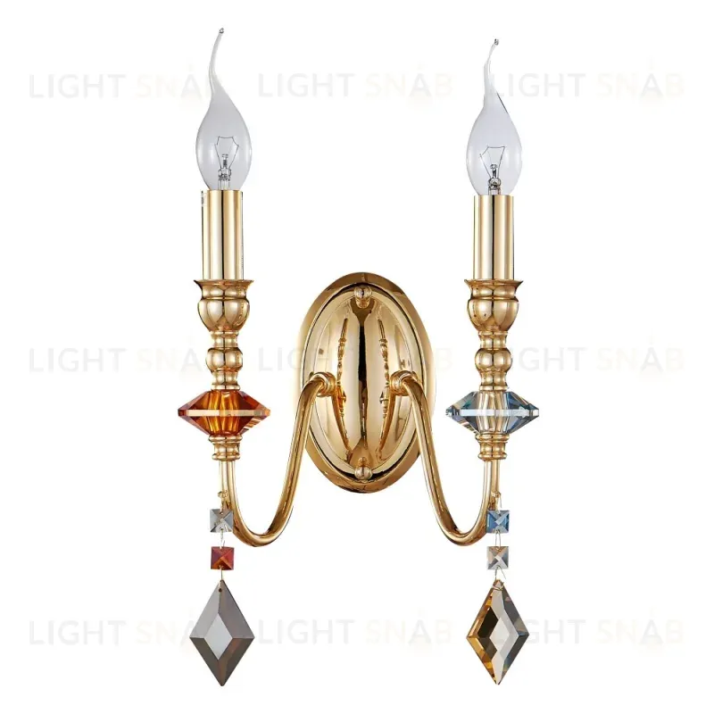 Бра Crystal Lux MERCEDES AP2 GOLD/COLOR MERCEDES AP2 GOLD/COLOR