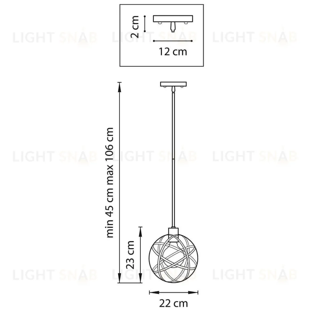 Подвесной светильник Lightstar Gabbia 732417 732417