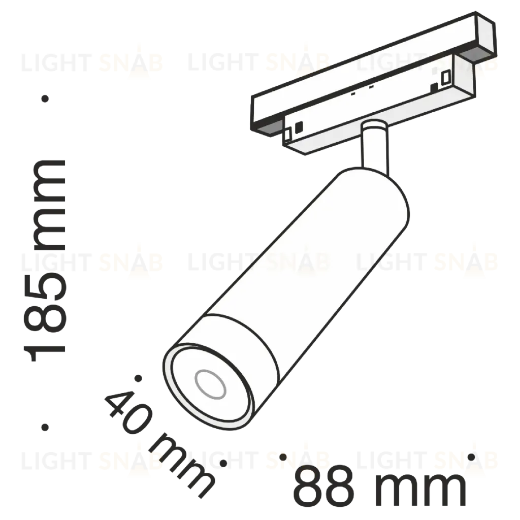 Трековый светильник Maytoni Track lamps TR019-2-7W4K-B TR019-2-7W4K-B
