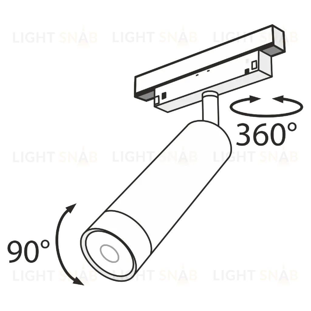 Трековый светильник Maytoni Track lamps TR019-2-7W3K-B TR019-2-7W3K-B
