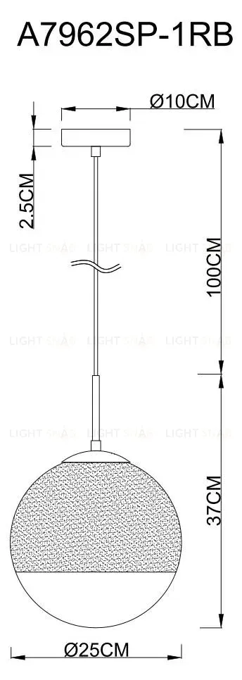 Подвесной светильник Arte Lamp Jupiter Copper A7962SP-1RB A7962SP-1RB