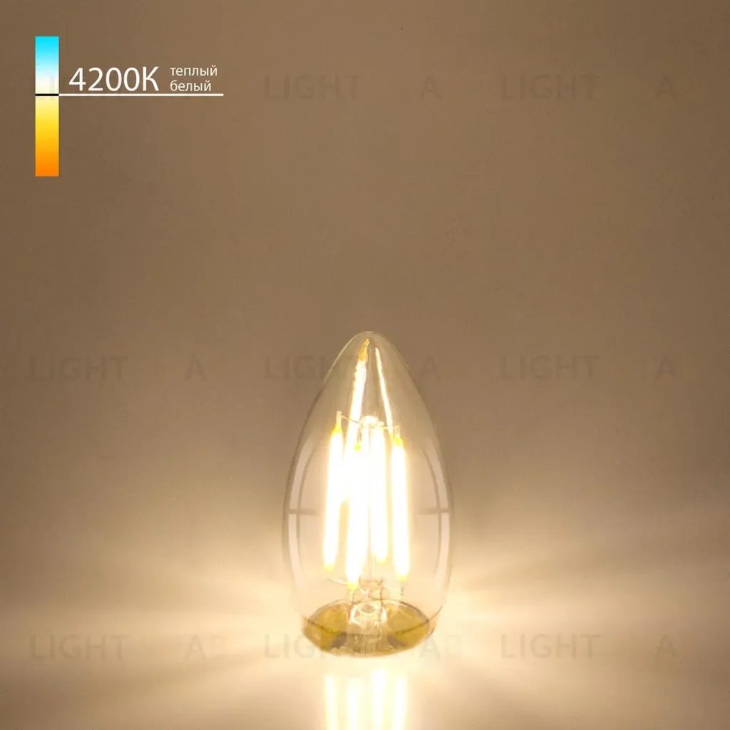 Лампа светодиодная филаментная Elektrostandard BLE2706 E27 9W 4200K прозрачная 4690389151316 4690389151316