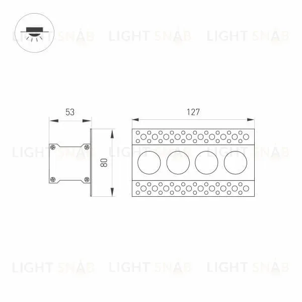 Встраиваемый светодиодный светильник Arlight MS-Orient-Built-Trimless-TC-S38x127-10W Day3000 031924 031924