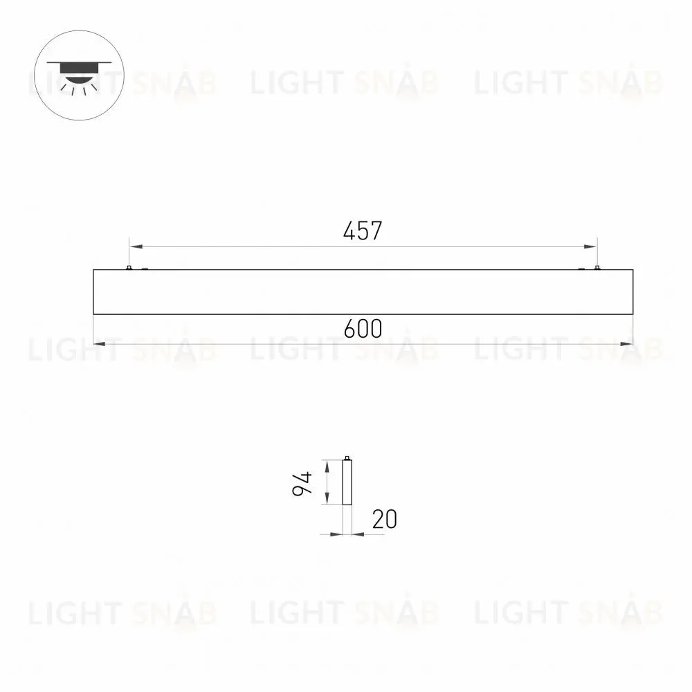 Линейный светильник Arlight Lineair Flat 031470 031470