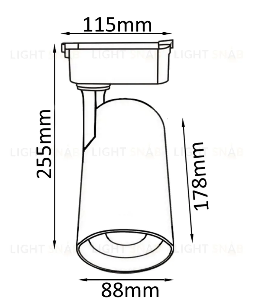 Трековый светильник Crystal Lux CLT 0.31 006 CLT 0.31 006 40W BL CLT 0.31 006 40W BL