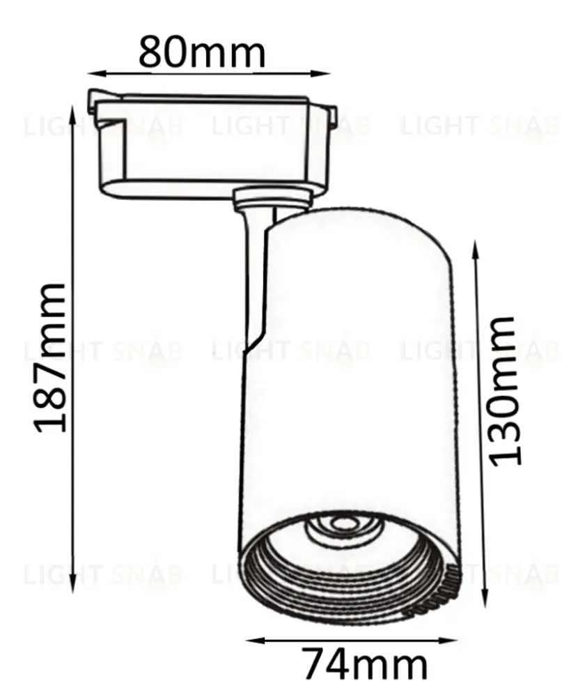 Трековый светильник Crystal Lux CLT 0.31 007 CLT 0.31 007 20W BL CLT 0.31 007 20W BL