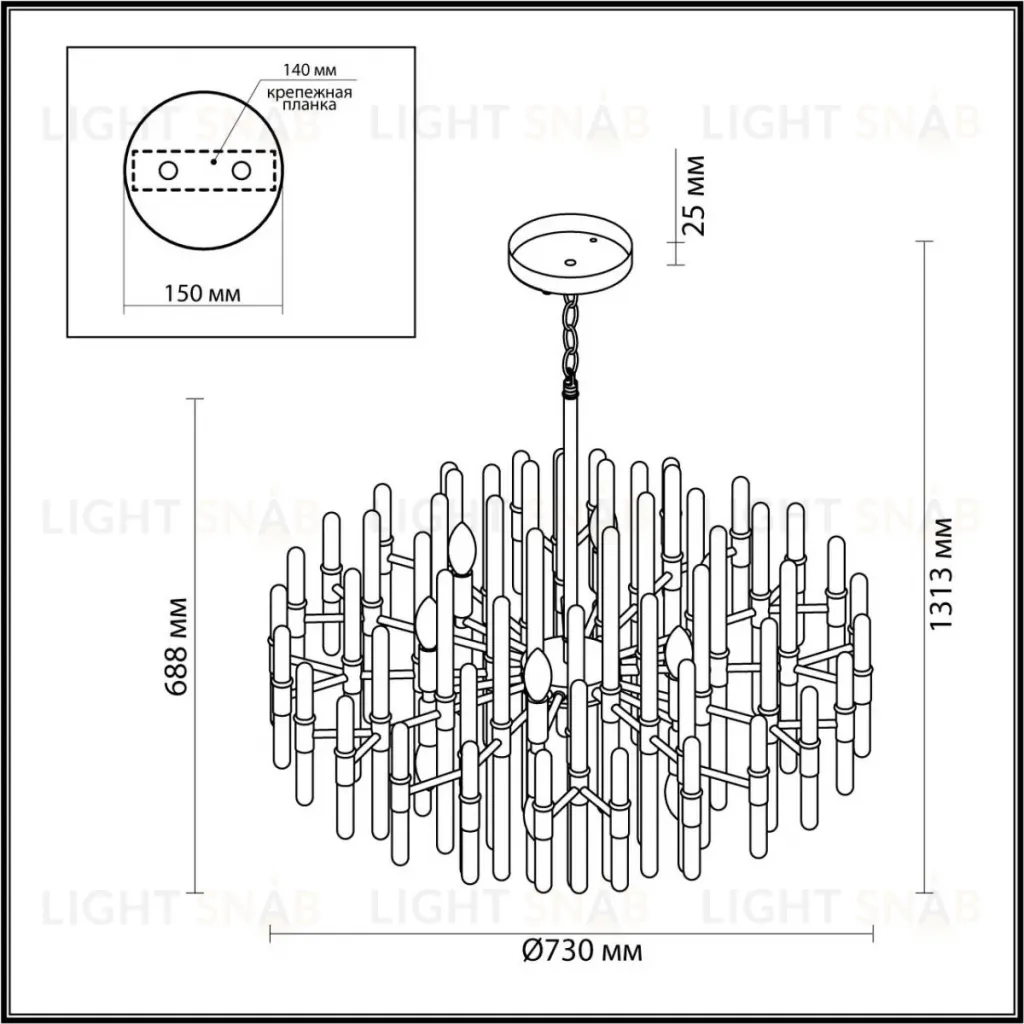 Подвесная люстра Odeon Light Stika 4988/12 4988/12