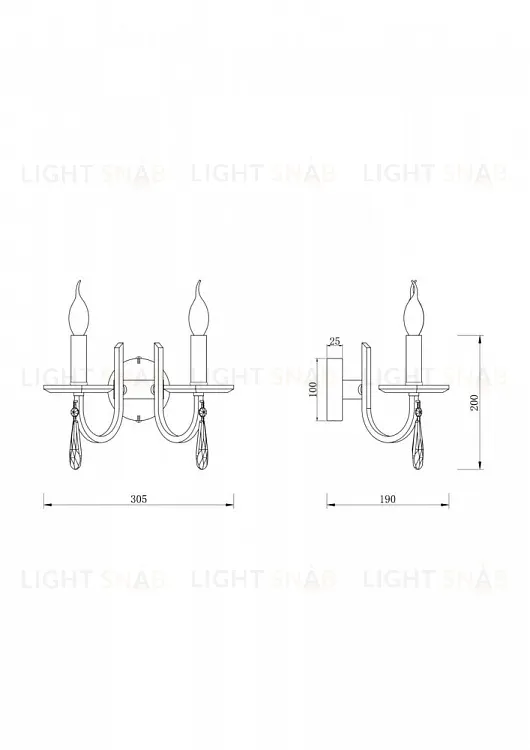 Бра Freya Forte FR1006WL-02N FR1006WL-02N
