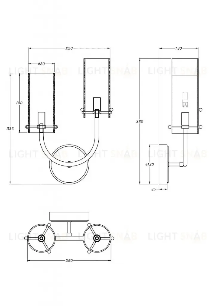 Бра Maytoni Arco MOD223WL-02BS1 MOD223WL-02BS1
