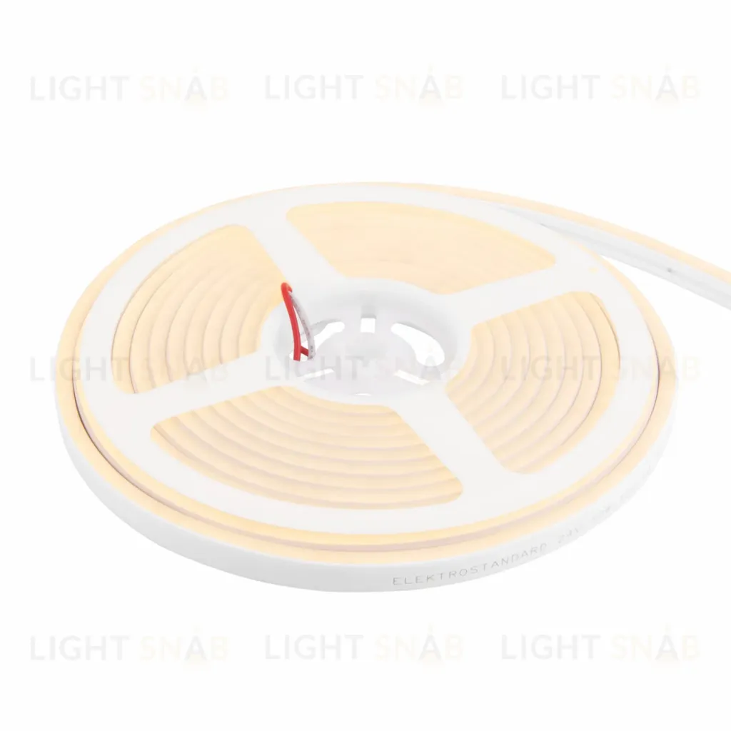 Гибкий неон Elektrostandard 24V 10W 120Led 2835 IP65 теплый белый 5м 4690389176111 a056258 4690389176111