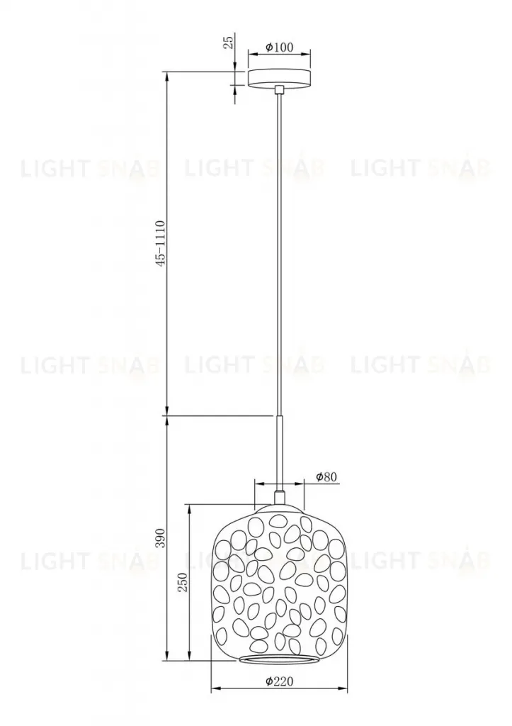 Подвесной светильник Maytoni Dolce MOD001PL-01CFL MOD001PL-01CFL