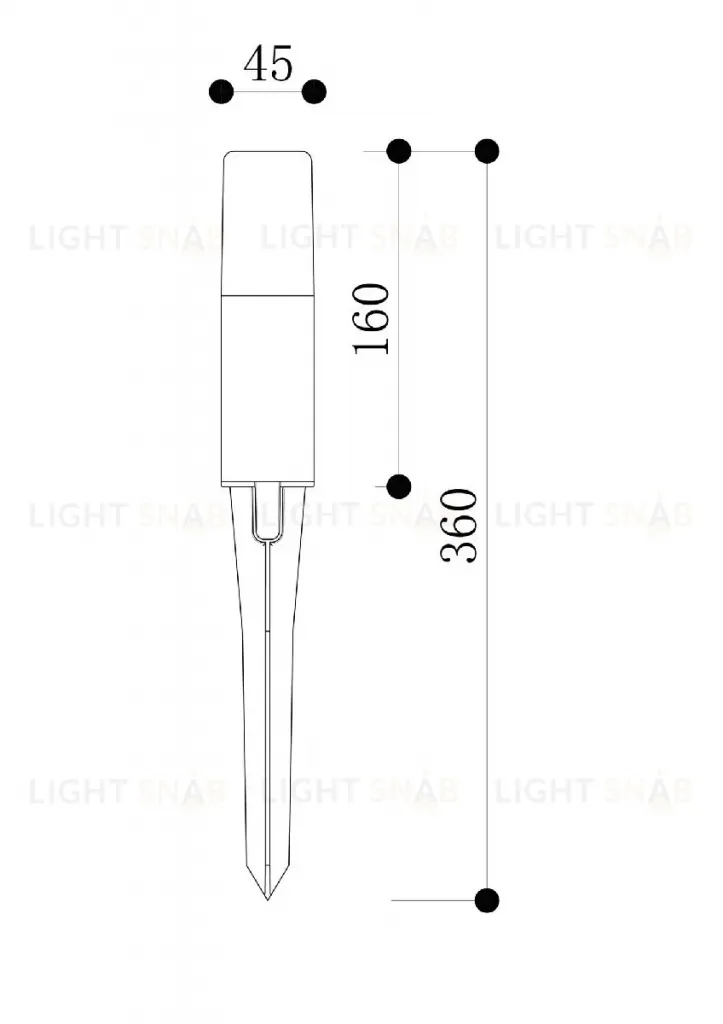 Ландшафтный светильник Maytoni Talpa O416FL-L3B3K O416FL-L3B3K