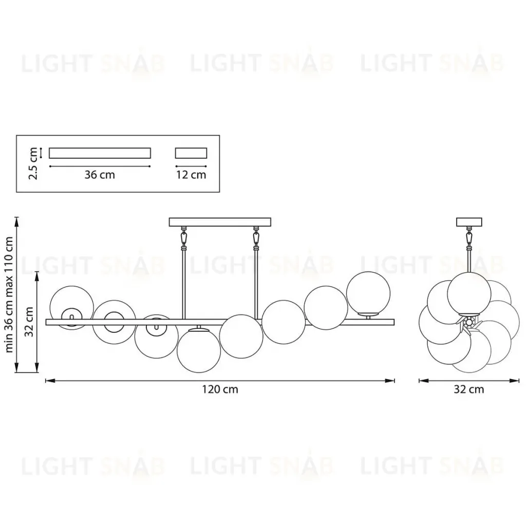 Подвесная люстра Lightstar Croco 815183 815183