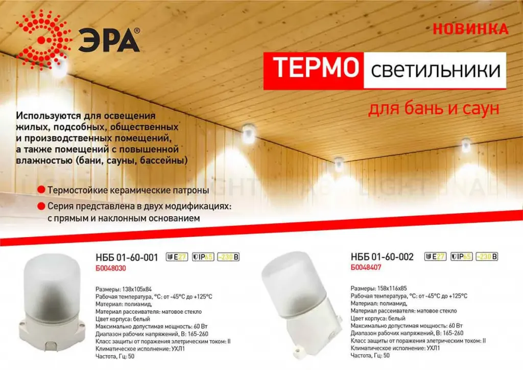 Потолочный светильник ЭРА НББ 01-60-001 Б0048030 Б0048030