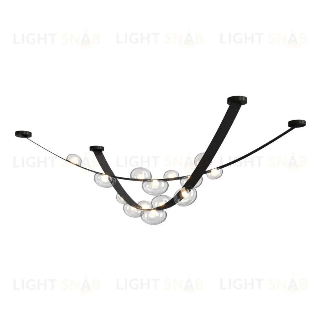 Подвесной светодиодный светильник Crystal Lux Bosque SP7 L3000 Black/Transparent Bosque SP7 L3000 Black/Transparent