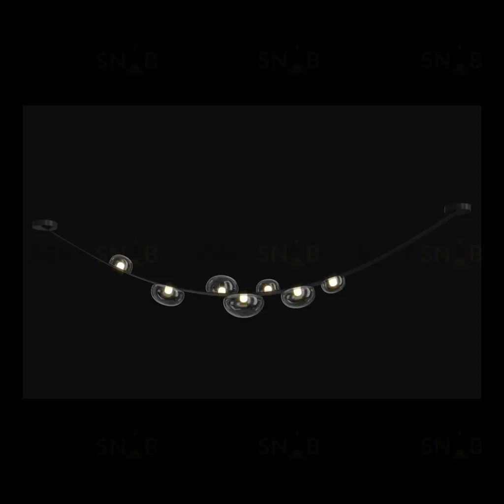 Подвесной светодиодный светильник Crystal Lux Bosque SP7 L3000 Black/Transparent Bosque SP7 L3000 Black/Transparent