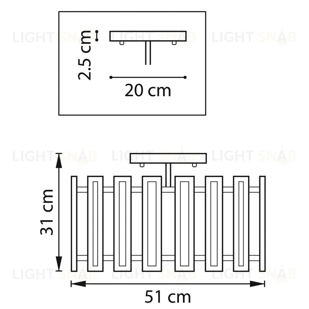 Потолочная люстра Lightstar Agave 712052 712052