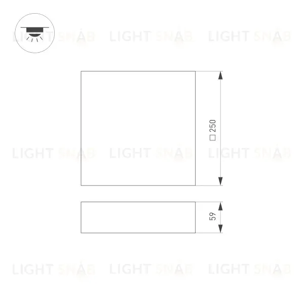 Накладной светильник Arlight SP-Quadro-S250x250-25W Day4000 034789 034789