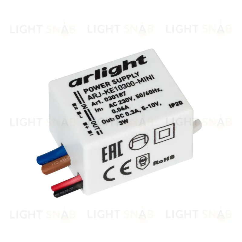 Блок питания Arlight ARJ-KE10300-Mini (3W, 300mA) 030187 030187