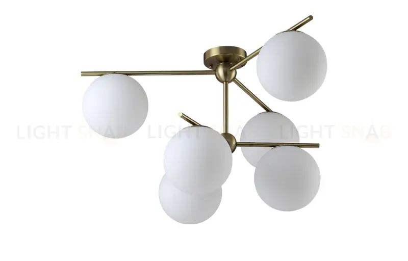 Потолочная люстра Crystal Lux FELIZ SP-PL6 BRONZE/WHITE FELIZ SP-PL6 BRONZE/WHITE