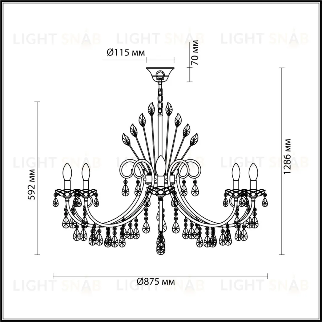 Подвесная люстра Odeon Light Versia 4977/10 4977/10