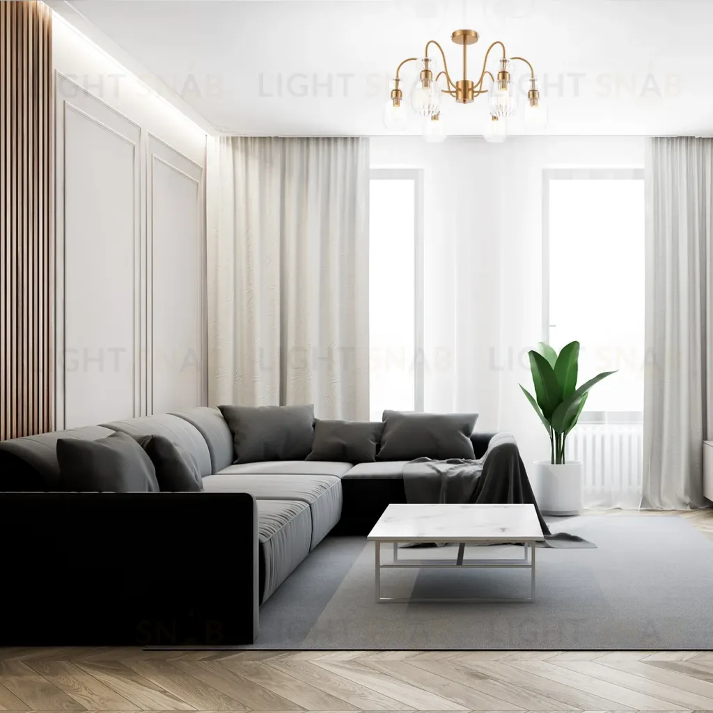 Люстра на штанге Escada Gloss 1141/6PL Clear 1141/6PL Clear
