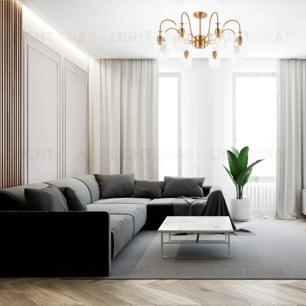 Люстра на штанге Escada Gloss 1141/8PL Clear 1141/8PL Clear