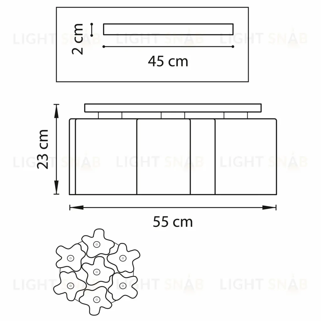 Потолочная люстра Lightstar Nubi 802073 802073
