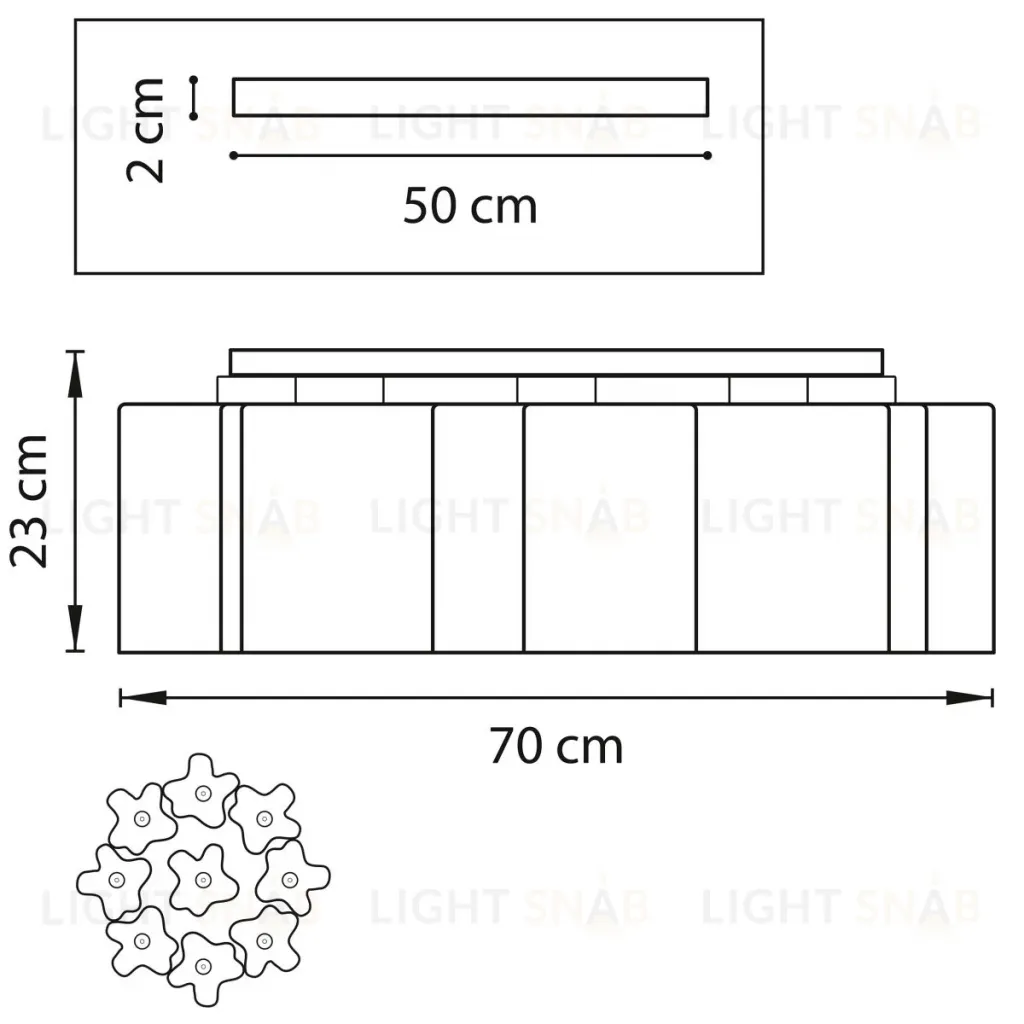 Потолочная люстра Lightstar Nubi 802097 802097