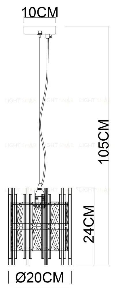 Подвесной светильник Arte Lamp Alruba A1043SP-1BK A1043SP-1BK