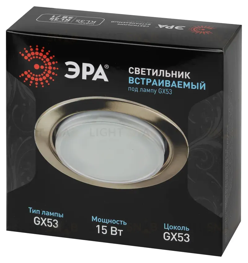 Встраиваемый светильник Эра KL35 SB /1 (к) Б0048951 Б0048951