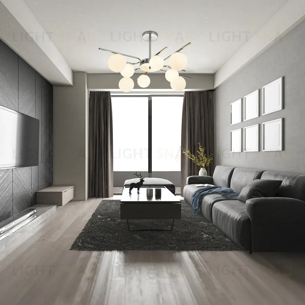 Люстра на штанге Escada Sphere 642/8P Silver 642/8P Silver