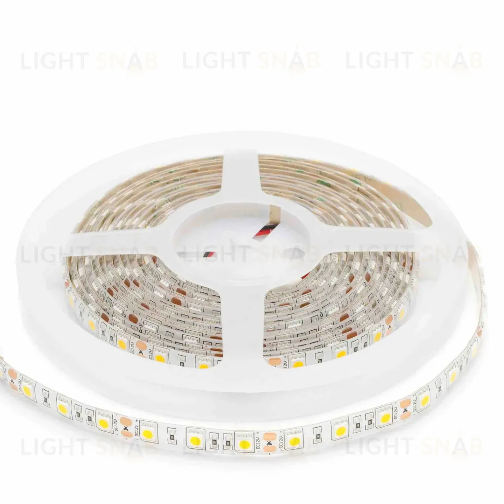 Светодиодная лента Apeyron 12В СТ 14,4Вт/м smd5050 60д/м IP65 700Лм/м 5м 3000К 11BL 11BL