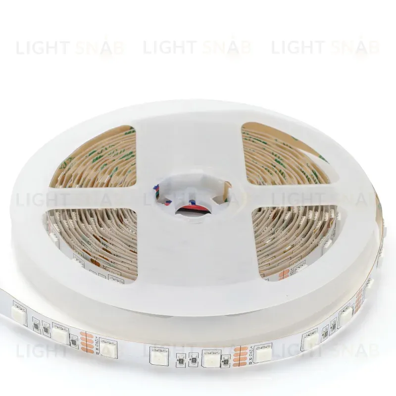 Комплект светодиодной ленты Apeyron 12В 14.4Вт/м smd 5050 60 д/м IP20 5 м RGB (блок, коннектор, контроллер) 10-33 10-33