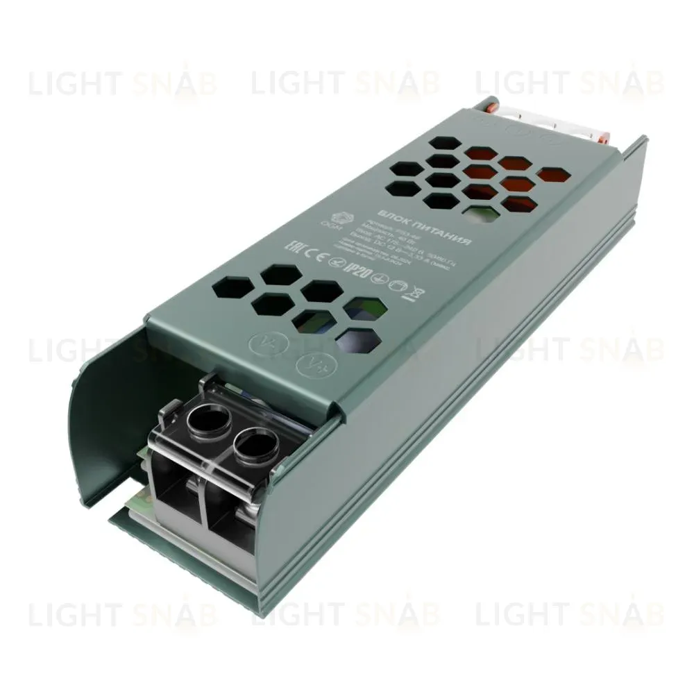 Блок питания OGM 12В 40Вт IP20 3,2А PS3-46 PS3-46