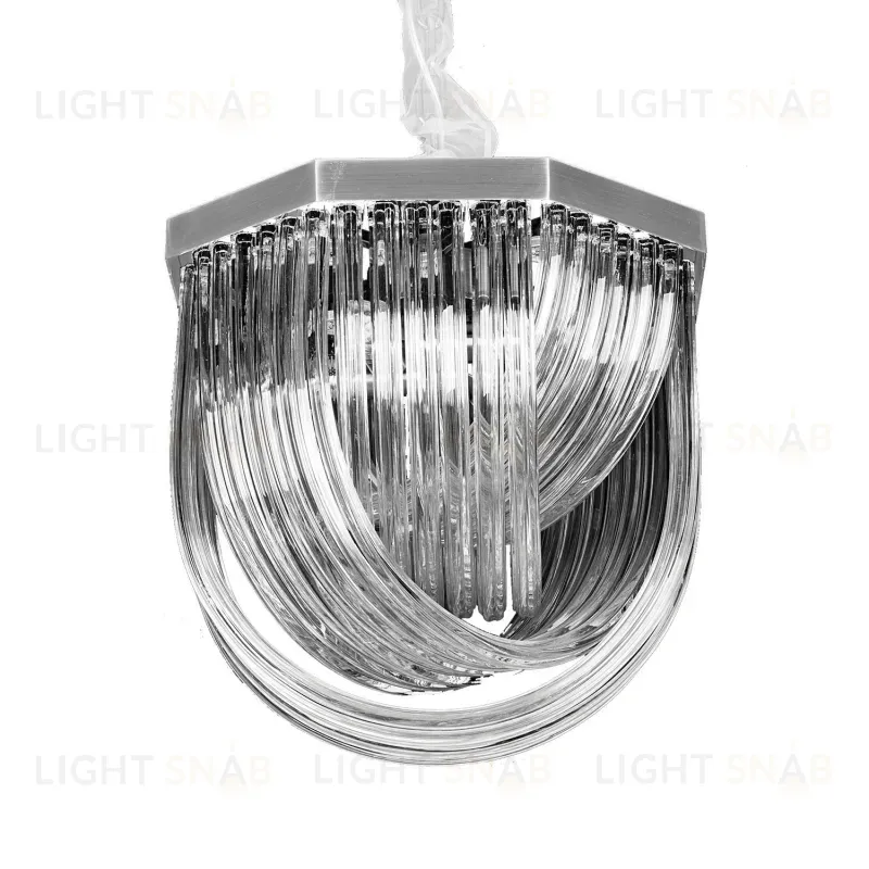 Подвесной светильник Delight Collection Murano Glass A001-400 L4 silver/smoky gray A001-400 L4 silver/smoky gray
