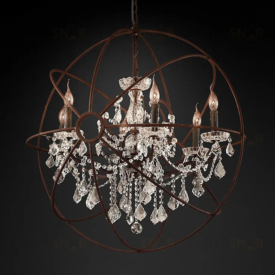 Подвесная люстра Delight Collection Foucault'S Orb 5014-D6 rusty 5014-D6 rusty