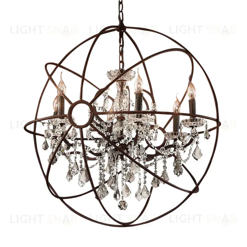 Подвесная люстра Delight Collection Foucault'S Orb 5014-D6 rusty 5014-D6 rusty