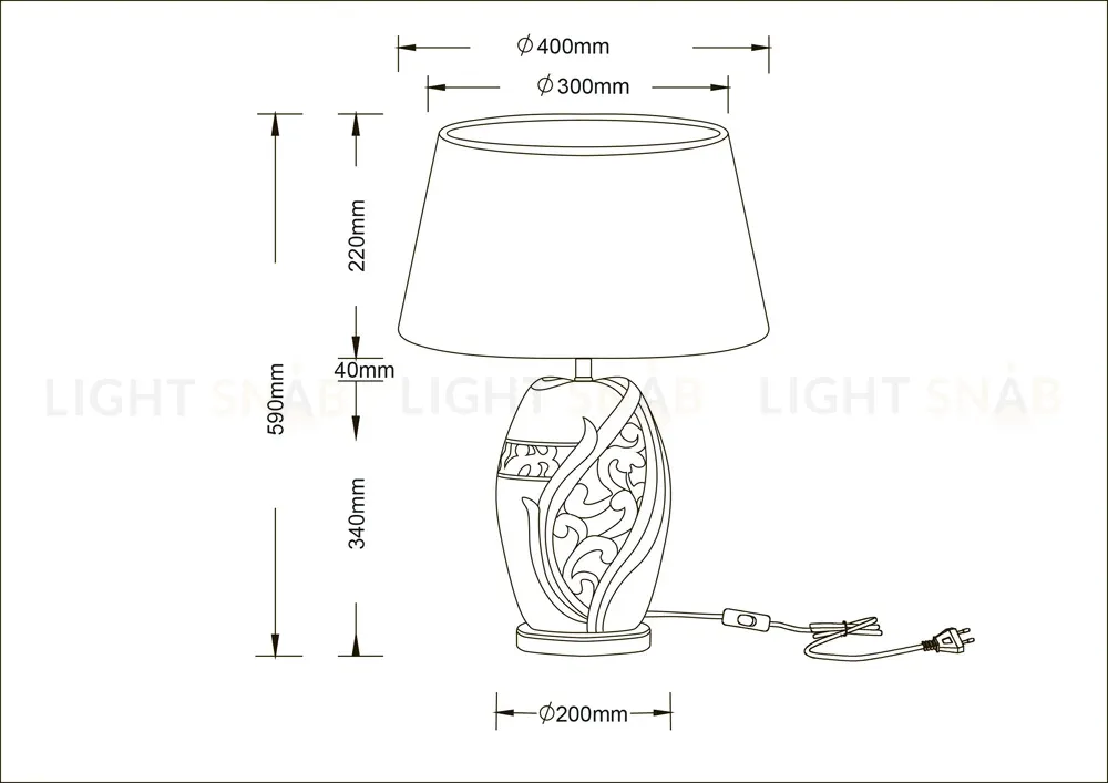 Настольная лампа Arte Lamp Ruby A4064LT-1BR A4064LT-1BR