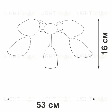 Потолочная люстра Vitaluce V31950/5PL V31950/5PL