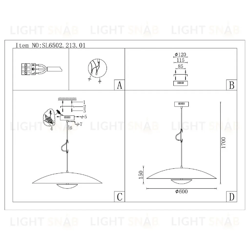 Подвесной светильник ST Luce Armonico SL6502.213.01 SL6502.213.01