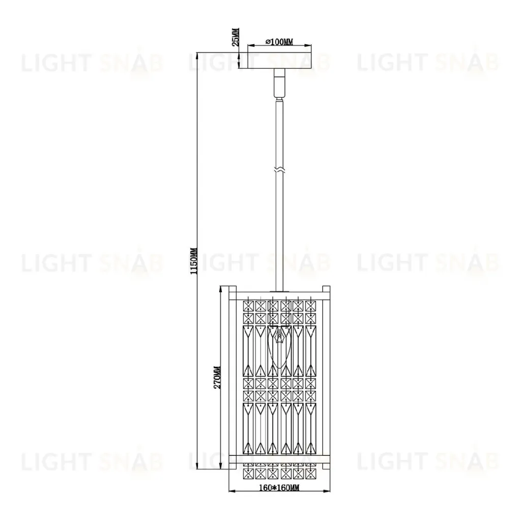 Подвесной светильник Escada Flood 2103/1S Chrome 2103/1S Chrome