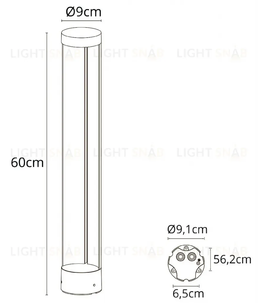 Ландшафтный светильник Arte Lamp New York A1660PA-1BK A1660PA-1BK