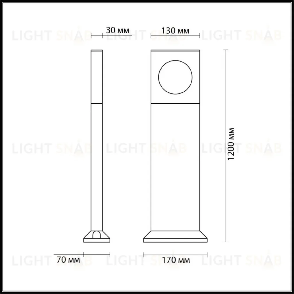 Ландшафтный светильник Odeon Light Como 6653/10GA 6653/10GA