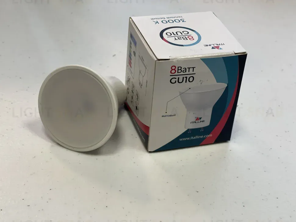 Лампа светодиодная Italline GU10 8W 3000K матовая TP GU10/8W/3000K matt TP GU10/8W/3000K matt
