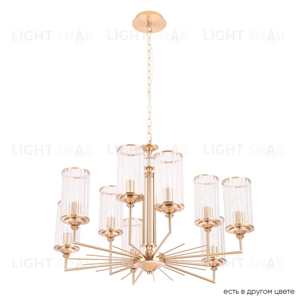 Подвесная люстра Crystal Lux GLORIA SP9 BRASS GLORIA SP9 BRASS