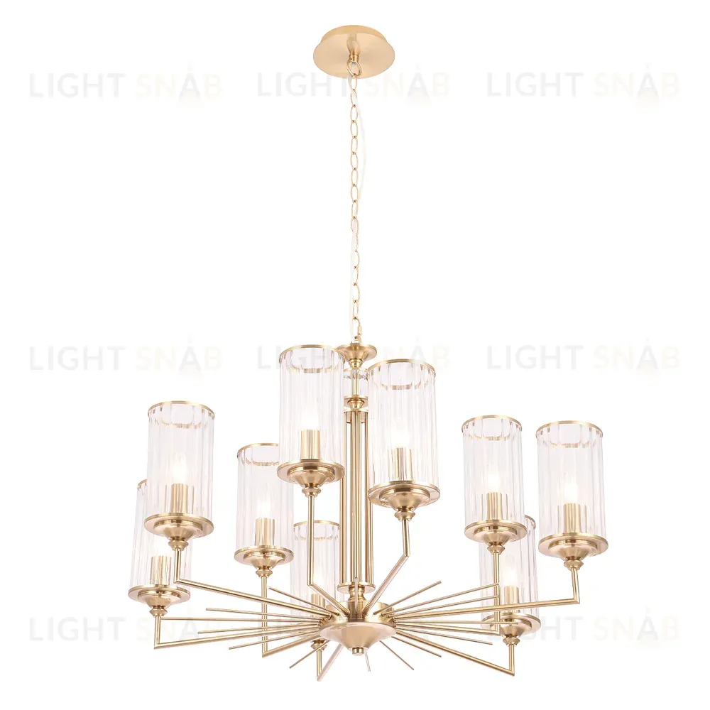 Подвесная люстра Crystal Lux GLORIA SP9 BRASS GLORIA SP9 BRASS