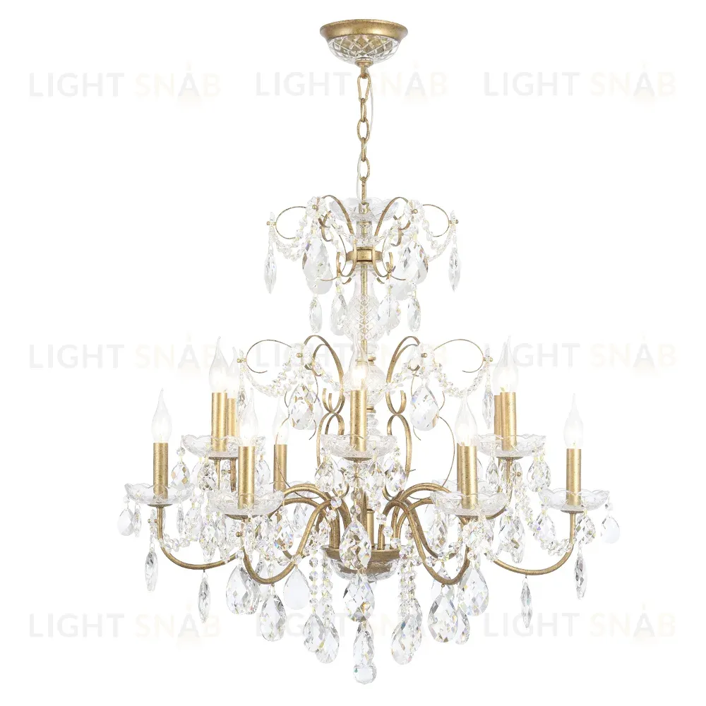 Подвесная люстра Crystal Lux ODELIS SP12 GOLD ODELIS SP12 GOLD