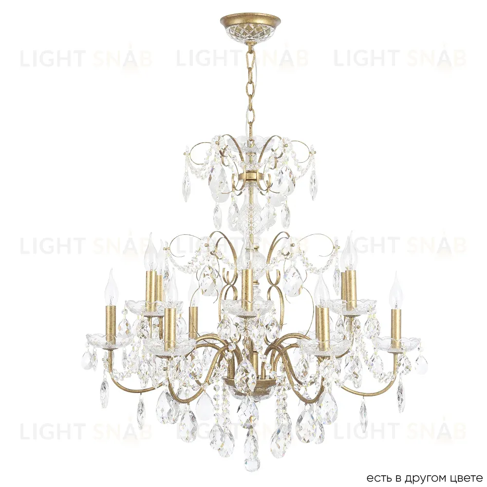 Подвесная люстра Crystal Lux ODELIS SP12 GOLD ODELIS SP12 GOLD